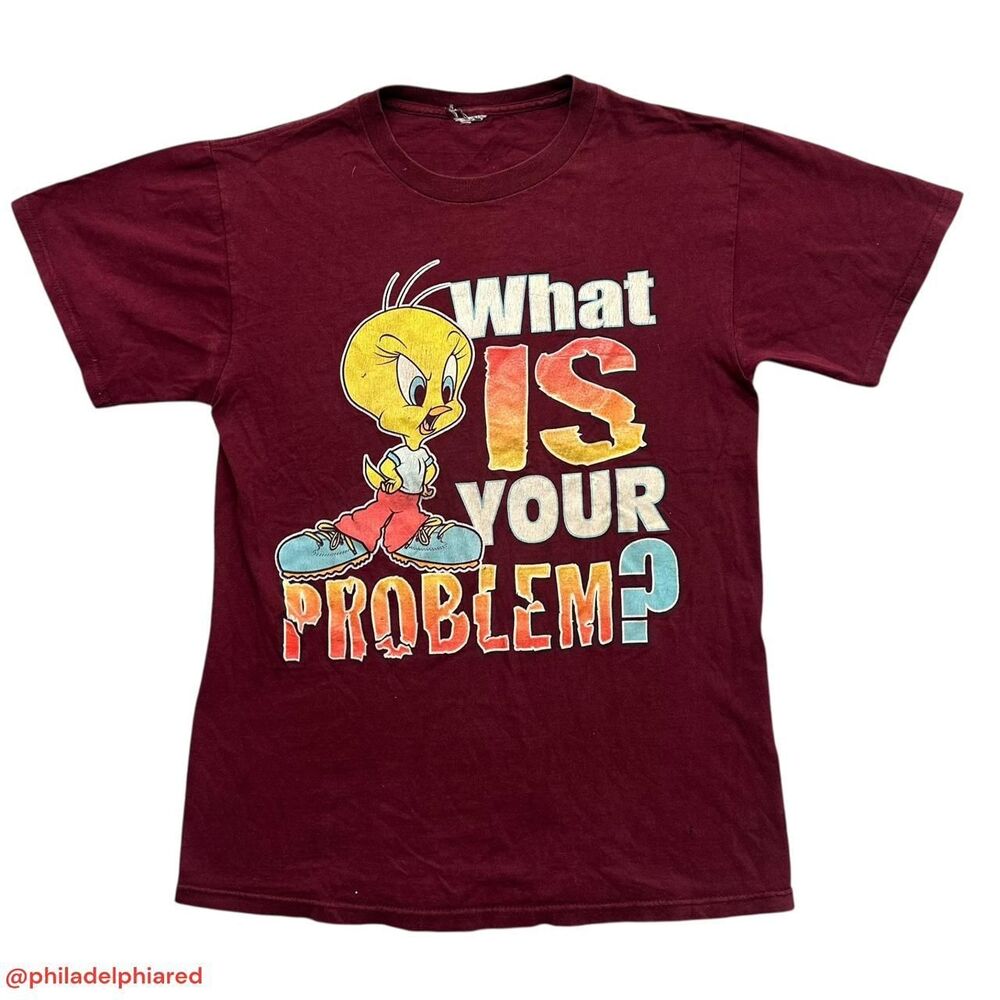 Vintage 1990’s Looney Tunes Tweety Bird hip hop fashion t-shirt fits medium